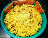 A picture of step 8 of Moong ki daal ki khichdi.