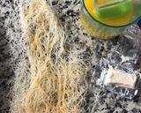 A picture of step 1 of Kunafa Rolls.
