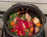 A picture of step 7 of One pot vegetable and dal masala khichdi in pressure cooker.