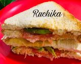 A picture of step 7 of Mayo and vegetable Sandwich.