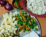 A picture of step 1 of मिक्स वेज.