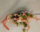 A picture of step 5 of Chicken Spring Roll.