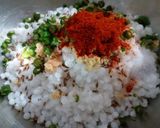 A picture of step 3 of Sabudana Vada.