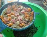Foto del paso 7 de la receta Pasta y espinacas al horno con salsa de queso