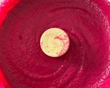 A picture of step 5 of Beet Hummus.
