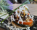 Foto del paso 1 de la receta: Torreta de verduras grilletes con virutas de queso de cabra