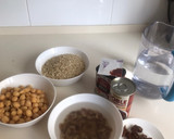 Foto del paso 1 de la receta: Arroz al horno de Pascua. Con albóndigas de bacalao, garbanzos, castañas y pasas