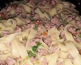 Foto del paso 4 de la receta: Espaguetis con carne molida de pollo 🍜