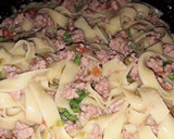 Foto del paso 4 de la receta: Espaguetis con carne molida de pollo 🍜