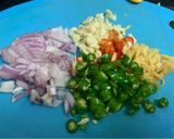 A picture of step 4 of Chilli Paneer !!.