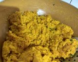 A picture of step 4 of Pithlu(Besan) Rice and Chaas.