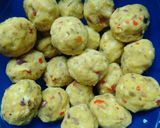A picture of step 3 of Yam balls.