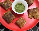 A picture of step 9 of Rava masala cut dosa sooji masala cut dosa.