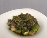 Foto langkah ke 8 dari resep Oseng Daging Sapi Sambal Ijo.