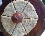 A picture of step 7 of Banana halwa rose in pnut milk.