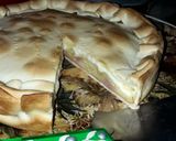 Foto del paso 2 de la receta: Tarta de cebolla, papas, jamón y queso