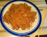 A picture of step 3 of Beef Kebab(Tsire).