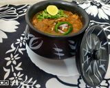 A picture of step 6 of Amritsari Chole with Amritsari Kulcha.