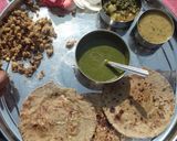 A picture of step 9 of Rajasthani gatte ki sbji.