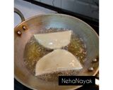 A picture of step 9 of Goan Tikshyo Nevryo/ Spicy Goan Karanjis.