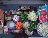 A picture of step 1 of Vegetable Hakka Noodles.