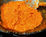 A picture of step 2 of Beetroot Gajar Halwa Cake - Beetroot Carrot Halwa Valentines Cake.