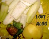 A picture of step 1 of Lauki k kofte.