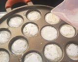 Foto langkah ke 4 dari resep Khanom Krok/Serabi mini Thailand.