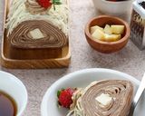 Foto langkah ke 8 dari resep Mille Crepe Cake Roll.