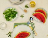 Foto del passaggio 1 della ricetta Insalata di cocomero e feta greca