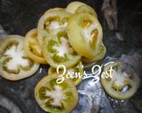 A picture of step 1 of Raw/Green Tomato Fritters.