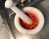 Une image de l'étape 2 de Filets de haddock fumé aux tomates et épices (recette plancha).