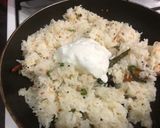 A picture of step 5 of Curd rice.