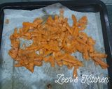 A picture of step 2 of Baked Carrot Peels.