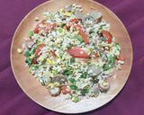Foto langkah ke 9 dari resep 186. Nasi Goreng Daging, Sosis dan Bakso.