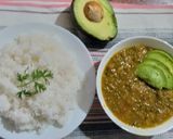A picture of step 6 of Coconut Green Grams. #4weekschallenge.