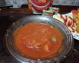 A picture of step 1 of Chinese with shashlic sticks.