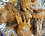 A picture of step 1 of Crab fry.