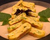 A picture of step 8 of Scallion Egg Roll Omelet.