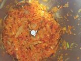 Lentejas rojas con algas kombu y verduras