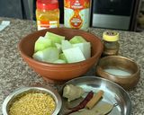 A picture of step 1 of Bengali Style Lau Diye Moog Dal.