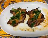 A picture of step 7 of Oven-Baked Marinated Pork Chops.