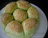 Foto langkah ke 7 dari resep Roti Pandan Isi Cokelat (Eggless 1x proofing).