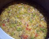 A picture of step 3 of Vegetables Masala khichdi.