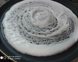 A picture of step 4 of Masala Dosa with Coconut Chutney.