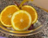 A picture of step 3 of Sangria 🍑 🍌 🍋 🥝 🍊.