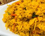A picture of step 5 of Masla rice.
