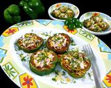 A picture of step 6 of Shimla Mirch Tikki Chaat.