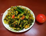 A picture of step 4 of Methi aloo bhaji.