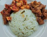 Foto langkah ke 4 dari resep Nasi Daun Jeruk Magicom.